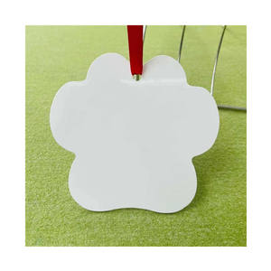 2026 Özel Boyutlar Parlak Beyaz 2 Taraflı Yuvarlak Daire Süblimasyon Noel Süsü Alüminyum Boş Kişiselleştirilmiş Metal Süsler - Product Image 3