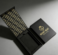 Boîte de rangement pour cartes de collection sportives en carton rigide avec logo personnalisé, emballage cadeau magnétique avec mousse EVA