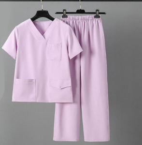 Vêtements de travail uniformes poches hauts pantalons de travail à jambe droite extensible pour les médecins infirmiers médicaux hospitaliers - Product Image 2
