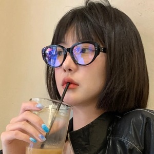 Monturas de gafas Cat Eye de aro completo para mujer, anti luz azul, diseño ligero y sólido 2024 - Product Image 2