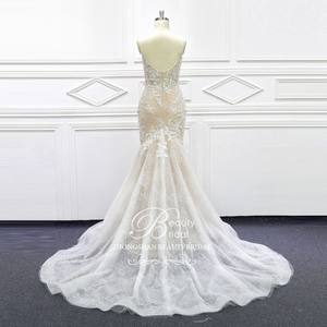 Nouvelle <span class=keywords><strong>Robe</strong></span> de Mariée Sirène <span class=keywords><strong>2023</strong></span>, <span class=keywords><strong>Robe</strong></span> de <span class=keywords><strong>Mariage</strong></span> Civile Col en V Économique - Product Image 2