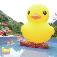 Canard jaune gonflable personnalisé Canard gonflable Animal gonflable de bande dessinée pour la décoration/exposition/publicité
