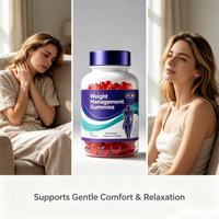 Gummies de gestion du poids à base de fibres végétales, marque privée OEM, pour adultes, équilibre métabolique, soutien quotidien au bien-être, 60 gummies