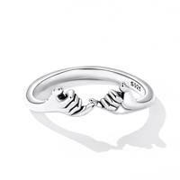 925 argent Sterling usine fabriqué à la main anneau ouvert bijoux à la mode pour les femmes cadeau d'anniversaire de fiançailles pour les filles bricolage SCR844