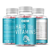 OEM Natural Hair Bio Gummies Supplément de vitamines toniques pour la croissance des cheveux pour adultes Not Applicable Gummy Candy 2 Gummies Dosage