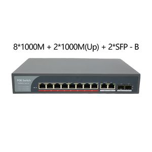 Nuevo Switch POE de 8 Puertos 802.3af/at 10/100/1000Mbps Full-Duplex Uplink RJ45+1*SFP Gigabit Ethernet de Montaje en Rack 48V 120W 3 Años de Garantía - Product Image 5