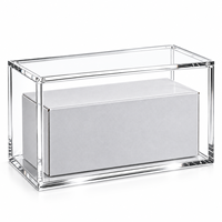 Boîte de présentation en acrylique sur mesure, couvercle magnétique transparent de 5 mm, protection pour boîte de boosters TCG, fabricant d'acrylique OEM ODM