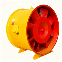 Ventilateur d'évacuation de fumée et de feu à flux axial HTF-II-15 21/11KW Ventilateur de feu à double vitesse