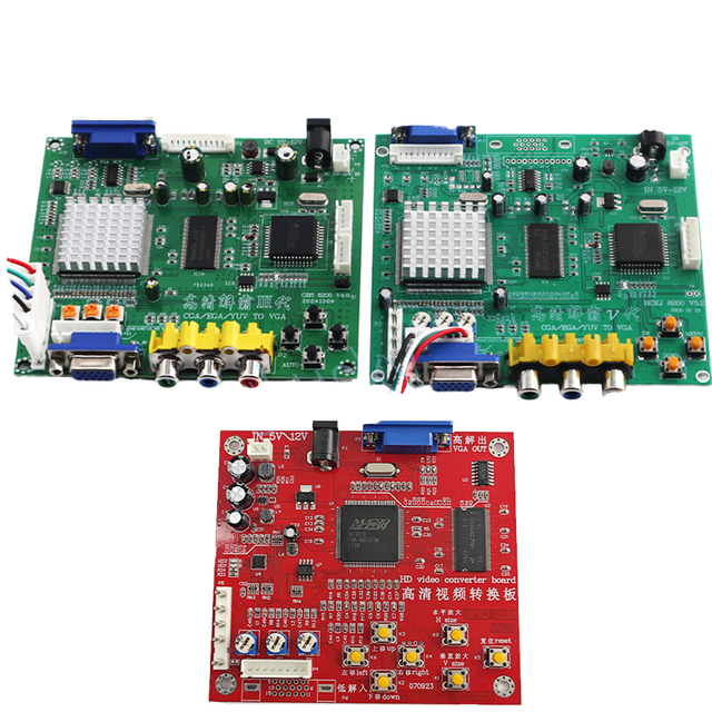 Genuine GBS-8200 Arcade Video Signal Converter Board RGB/CGA/EGA/YUV VGA LCD HD Green PCB for NEO GEO Arcade Game Machine Metal