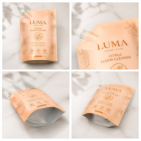 Sachets souples personnalisables pour lessive liquide, anti-fuite, en matériau durable de qualité alimentaire, avec bec verseur, pour papier toilette et tampons, personnalisables