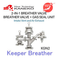 STK-KANEKO Valve de purge de transmission auto-actuée en acier inoxydable série KGN, unité d'étanchéité au gaz à raccordement par bride pour réservoir