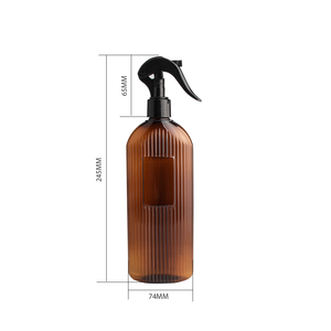 Bouteilles en PET Contenants cosmétiques <span class=keywords><strong>Savon</strong></span> liquide Rechargeable Ambre Vert 300 ml Vente en gros Bouteille <span class=keywords><strong>de</strong></span> shampooing - Product Image 3
