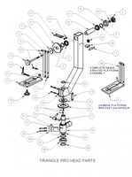 Entretoise de fixation pour moteur de caméra Jimmy Jib Triangle Assembly-Pan, Triangle Pro