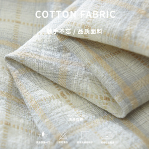 <span class=keywords><strong>Camicia</strong></span> a Quadri da Uomo a Maniche Lunghe Primaverile, Leggera, Traspirante, Ecologica, Facile da Pulire, Casual, in Puro Cotone, Vestibilità Comoda - Product Image 3