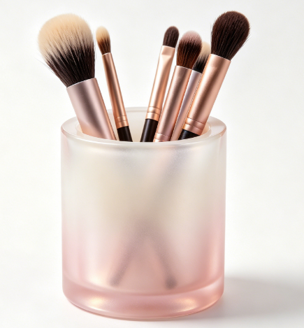 Stackable Pearlescent Shell 3D Printed Makeup Brush Holder Multi-layer Combined Desktop Cosmetic Storage Set