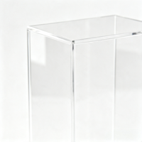 Boîte de présentation en acrylique transparente avec motif de dessin animé, anti-poussière, pour figurines de collection