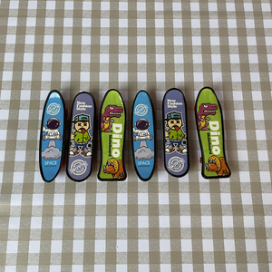 Autocollants colorés personnalisés en plastique, jouets Fidget Tech Deck, <span class=keywords><strong>jeux</strong></span> sportifs, 6 mini skateboards pour enfants - Product Image 3