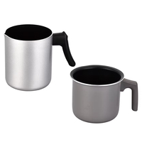 Mini-casserole en aluminium forgé écologique de Chine avec revêtement antiadhésif, compatible four et lave-vaisselle, pour café et lait, sans PFAS