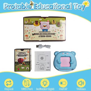 Multifunctional Talking Flash Cards Early Learning Educational Toys-<strong>Dinosaur</strong> Flash Cards with Speech <strong>Therapy</strong> in Arabic French - Product Image 2