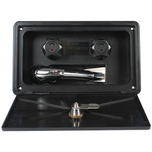 TYTXRV Anti UV ABS noir accessoires de bateau Tube souple avec serrure et clés <span class=keywords><strong>camping</strong></span>-<span class=keywords><strong>car</strong></span> caravane <span class=keywords><strong>camping</strong></span>-<span class=keywords><strong>car</strong></span> boîte externe douche - Product Image 3