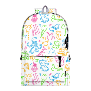 China Wholesale School Bags Fashion Simple Full Printed Teenage <b>Backpacks</b> Primary and Secondary School Students <b>Backpack</b> - Product Image 1