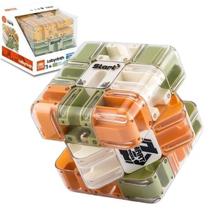 Cubo de Laberinto de Bolas Rodantes 3D Educativo, Rompecabezas de Laberinto Grande, Juguete Educativo de Lógica, Juego de Laberinto de Canicas para Niños - Product Image 1