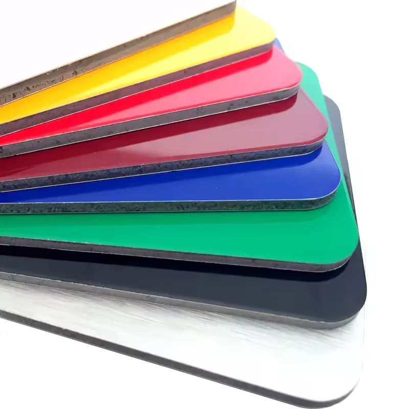 Low Price 3mm 4mm 5mm Metal Mirror ACP Sheet PVDF PE Film Coating Color Customization ACM/ACP Sheet Wholesale