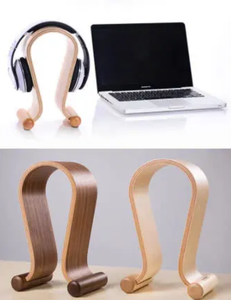 Sáng tạo bằng gỗ Headband phong cách headphone đứng cho chơi game PC Máy tính để bàn chủ & gắn kết & đứng sản phẩm - Product Image 6