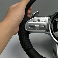 Volant en cuir pour Mercedes Benz AMG W204 W205 W212 W213 W221 W222 W245 W177 C63 G63 a B C E G Class C218 C219 C257