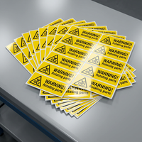 Autocollants d'avertissement industriels conformes à la norme OSHA - Étiquettes de sécurité haute visibilité pour les pièces rotatives des machines et équipements d'usine