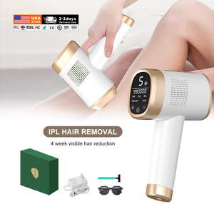 Épilateur électrique portatif de machine d'IPL d'utilisation à la maison de saphir avec le rajeunissement de peau d'épilation de laser de refroidissement de glace de poche de saphir - Product Image 1
