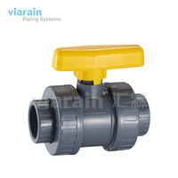 Vanne à bille PVC true union 1/2 pouces à 2 pouces ansi bs jis dn standard système d'irrigation agricole européen