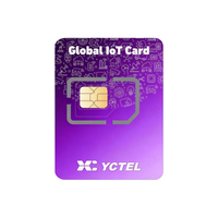 Carte SIM 4G LTE Anysecu pour radio POC, carte de données IoT mondiale, carte SIM de communication M2M pour terminal radio bidirectionnel