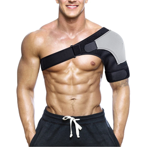 Attelle d'épaule réglable en néoprène avec coussinet de soutien, ceinture, bande, sangle, enveloppement, pour la récupération sportive, manchon de compression d'épaule, protection dorsale - Product Image 2