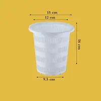 12 см meshpot красочные пластиковые гидропоники корзина чистая чашка сетчатый горшок для украшения дома и изготовления на заказ со цветком внутри воды корзина