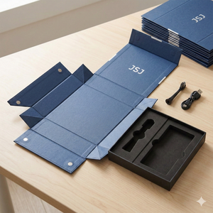 Caja de Embalaje para Cepillo de Dientes Eléctrico Inteligente, Diseño Magnético Plegable, Estuche de Regalo de Cartón Rígido de Lujo con Separador - Product Image 2