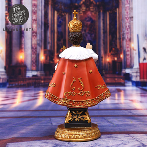 8 pouces Catholique Infant Jésus de <span class=keywords><strong>Prague</strong></span> Statue Résine Jésus Sculpture Décoration Infantile Jésus de <span class=keywords><strong>Prague</strong></span> Figurine Cadeau Religieux - Product Image 5