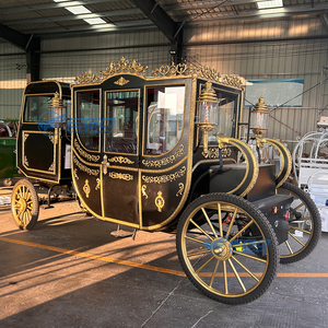 Carrozza reale di lusso del cavallo con la carrozza a cavallo elettrica sigillata dell'automobile su misura l'alta qualità carrozza reale da vendere - Product Image 4