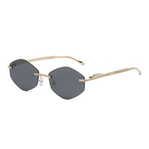 Gafas de Sol SPOEN Sin Montura, Estilo Ojo de Gato, Lentes Degradadas, Estilo Retro, Protección UV375 para Mujer - Product Image 5