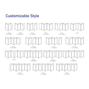 Eehe Portes en verre pliantes Patio Porte contemporaine en aluminium à rupture thermique Porte pliante en aluminium Design durable - Product Image 6