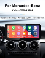 Autoradio LINUX 12,3 pouces pour Mercedes Benz Classe C W204 C180 200 S204 avec CarPlay sans fil, lecteur DVD automobile, unité principale
