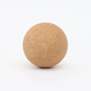 Eco-Friendly 6Cm 8Cm Training Ball Custom Logo Fascia Exercício Natural Cork Yoga Massage Ball