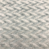 Tissu peluche molletonné avec doublure Jacquard et flanelle, nouvelle collection de superdoux pour pyjama