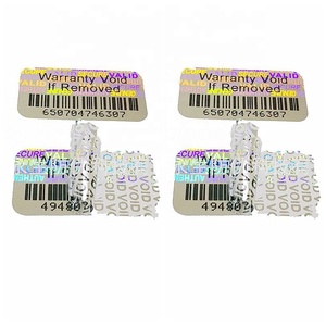 Etichetta adesiva quadrata dell'adesivo di sicurezza dell'ologramma della garanzia personalizzata stampabile - Product Image 6