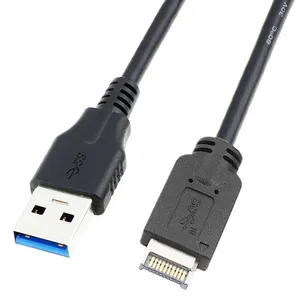 Großhandel Frontplatte Header USB 3.1 Typ E Stecker zu USB 3.0 Typ A Stecker Kabel 50cm Computer Motherboard Kabel