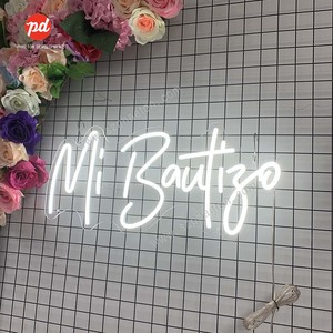 Mocsicka Mi Primera Comunion Backdrop First Holy Communion Baptism Party Decoration Gold Dots Daisy Christening God Bless Photography Background Banner Photo Booth Props (Gold, 8x6ft(96''x72