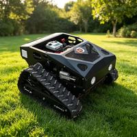 Tondeuse à gazon télécommandée sur chenilles de 550 mm avec moteur haute performance 7,5 CV, vitesse 0-4 km/h, pour ferme et jardin, garantie 1 an