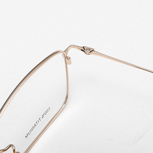 Monturas de Gafas Rectangulares de Titanio con Aro Completo, Ligeras, Unisex, para Adultos, Corrección de Visión, Color Sólido - Product Image 2