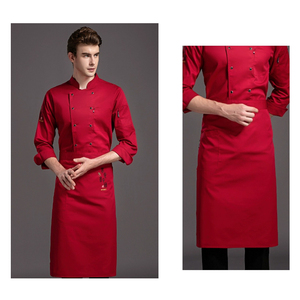 無料サンプル プロ仕様 防汚・除染 CE認証 コットン・スパンデックス裏地 カスタムロゴ入りユニフォーム レストラン・バー向け - Product Image 4