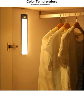 Lámpara Nocturna Magnética Recargable por USB con Sensor de Movimiento para Pared, Luz LED para Armario, Luces LED para Debajo del Gabinete - Product Image 3